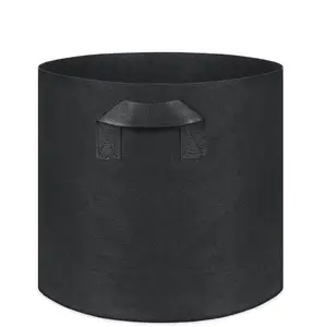 Image of Felt Grow Bags 1 2 3 5 7 10 Gallons Hydroponics soil container garden pots