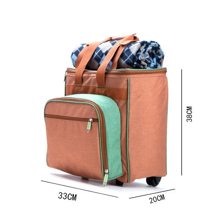 wheeled picnic cooler bag