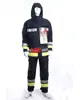 EN 469 4-layer fabric firefighter suite Fluorescent/reflective trim ,jacket and bib pants