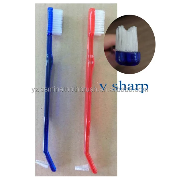 
v shape orthodontic toothbrush 