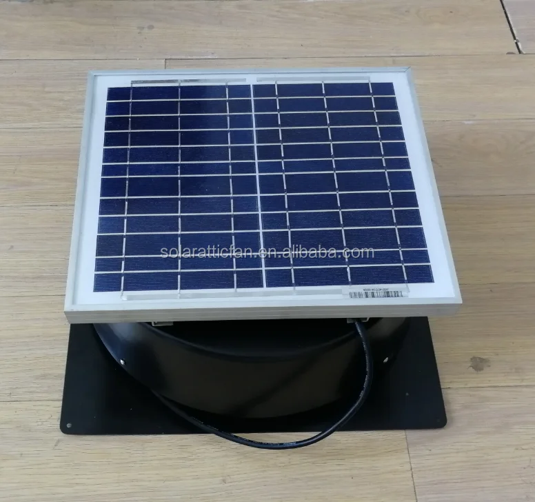 10w Solar Exhaust Fan Roof Ventilation Fan Designed Brushless Dc Motor