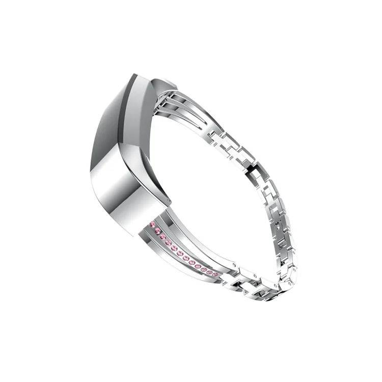 

Bling Diamond Detachable Strap Women Elegant Smart Watch Stainless Steel Bracelet