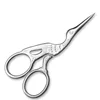 Beautiful Crane Shape Dersign Beauty Scissors Eyebrow Haordressing Scissors Silver Color Satinless Steel with Customized Logo