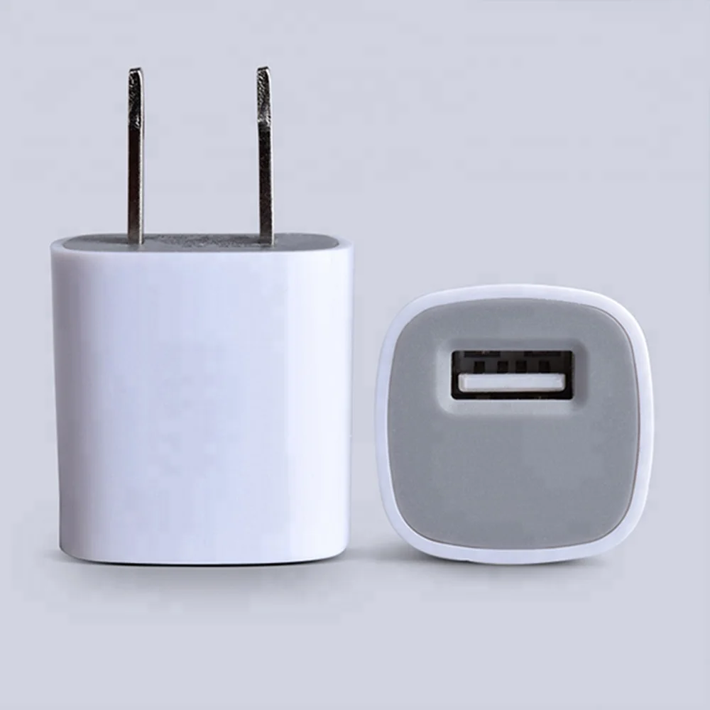 

Mobile Phone 5V 1A 5W Single Port Cube Travel USB Charger Adapter US Plug USB Wall Charger Block for Apple iPhone