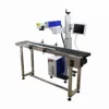 PVC PP PET PS nonmetal material printing 10W 30W 60W Flying CO2 laser marking machine for Plastic bottles