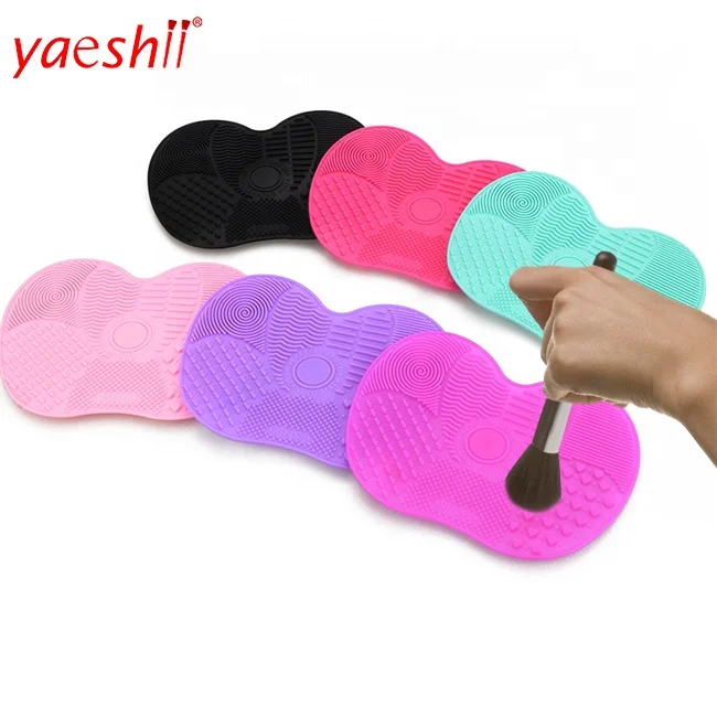 

Yaeshii Silicone Makeup Brush Cleaner Mat Washing Tools Cosmetic Makeup Eyebrow Brushes Cleaning Pad Scrubber Board Cleaner Tool