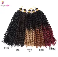 

Synthetic Water Wave Crochet Braiding Hair 14" Freetress Bohemian Hair Bundle Extensions