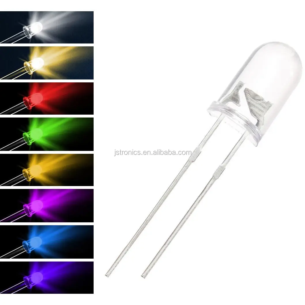 Through Hole Flashing 3mm 5mm Red Blinking Led Diode Buy Red Blinking