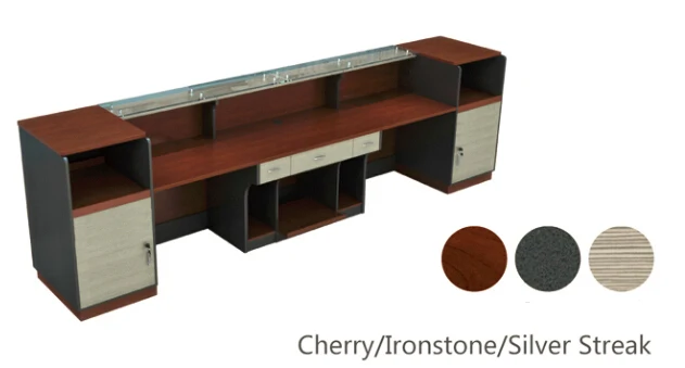 Modern Design Melamine Reception Table Reception Desk Wooden