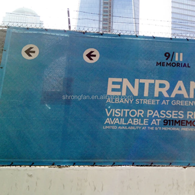 New Hot Selling Polyester Mesh Banner Construction Mesh Banner For