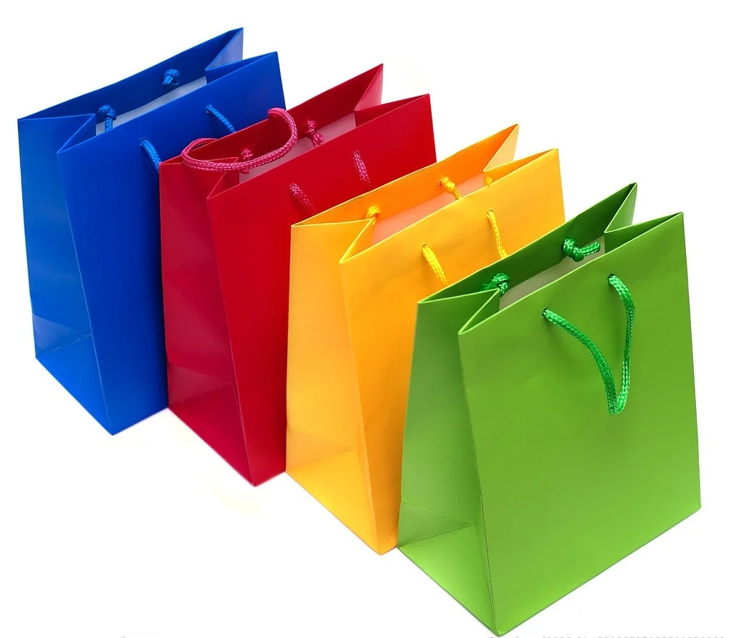 costom color recoverable prining similar gift paper packing bag