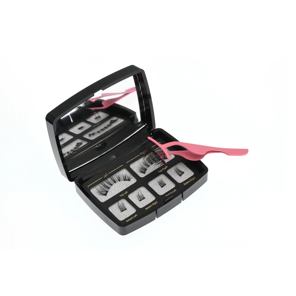 

2019 Handmade custom packaging 3d private label eyelash box mink magnetic lashes, N/a