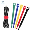 Colorful custom size hook and loop back to back cable tie wrap