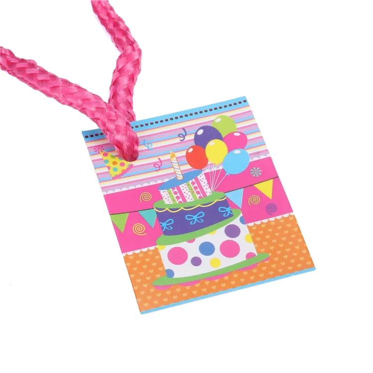 Custom Cute Folding Birthday Gift Packing Paper Bags