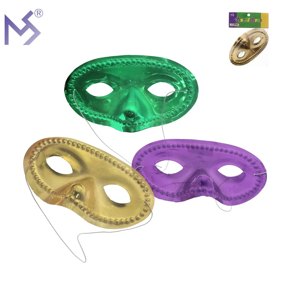 Mardi Gras Party Decoration Golden Mysterious Masquerade Masks