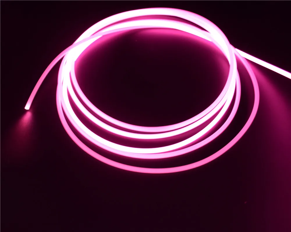 3.0mm Solid Side Glow Fiber Optic Light Buy Glow Fiber Optic Fiber 3