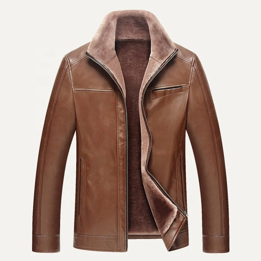 Custom Excellent Quality Latest Design Buy Fake Leather Fur Jacket Mens ...
