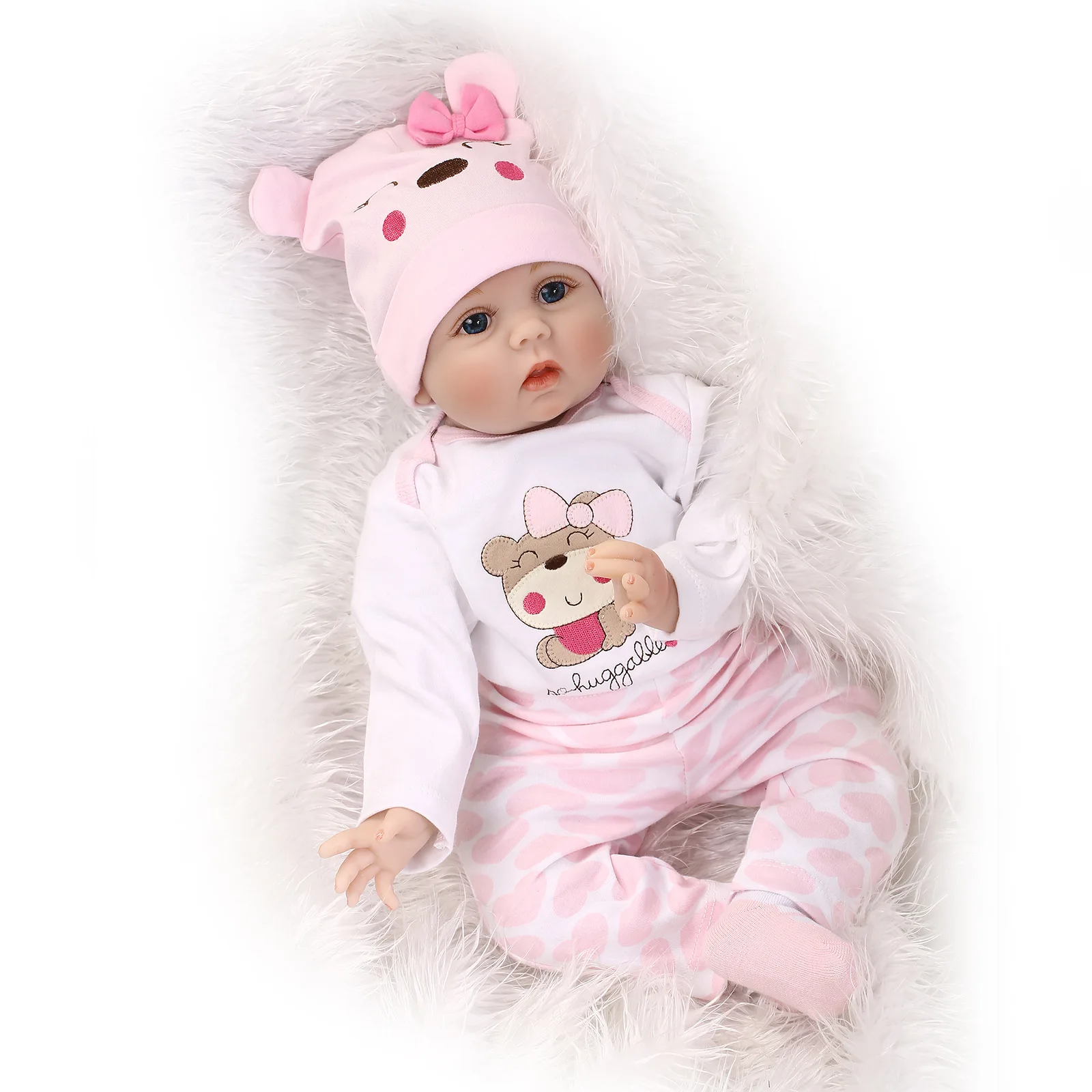 55cm Silicone Reborn Baby Doll Toys Lifelike Soft Cloth Body Newborn Babies  Bebes Reborn Doll Birthday Gift Girls Brinquedos - Buy Liftlike Reborn Baby  Doll,Reborn Baby Doll,Cloth Baby Doll Toy Product on
