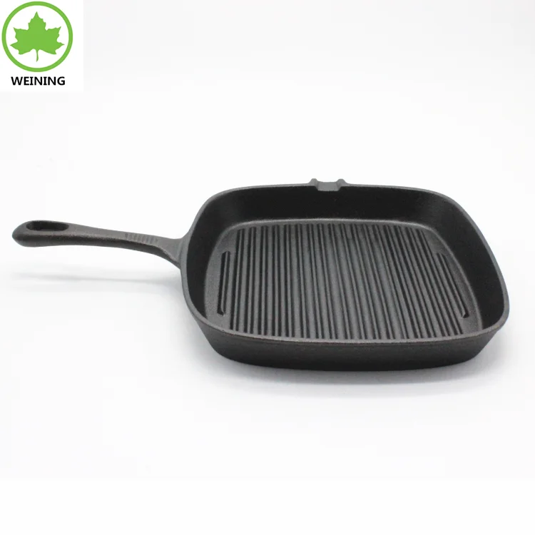 Fonte Poêle 10/" Four Fry Pan Pot Cookware pré-assaisonné Fonte Poêle