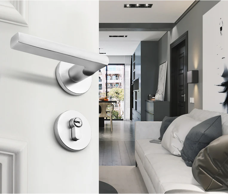 hot sale space aluminum material quality door lock for bedroom