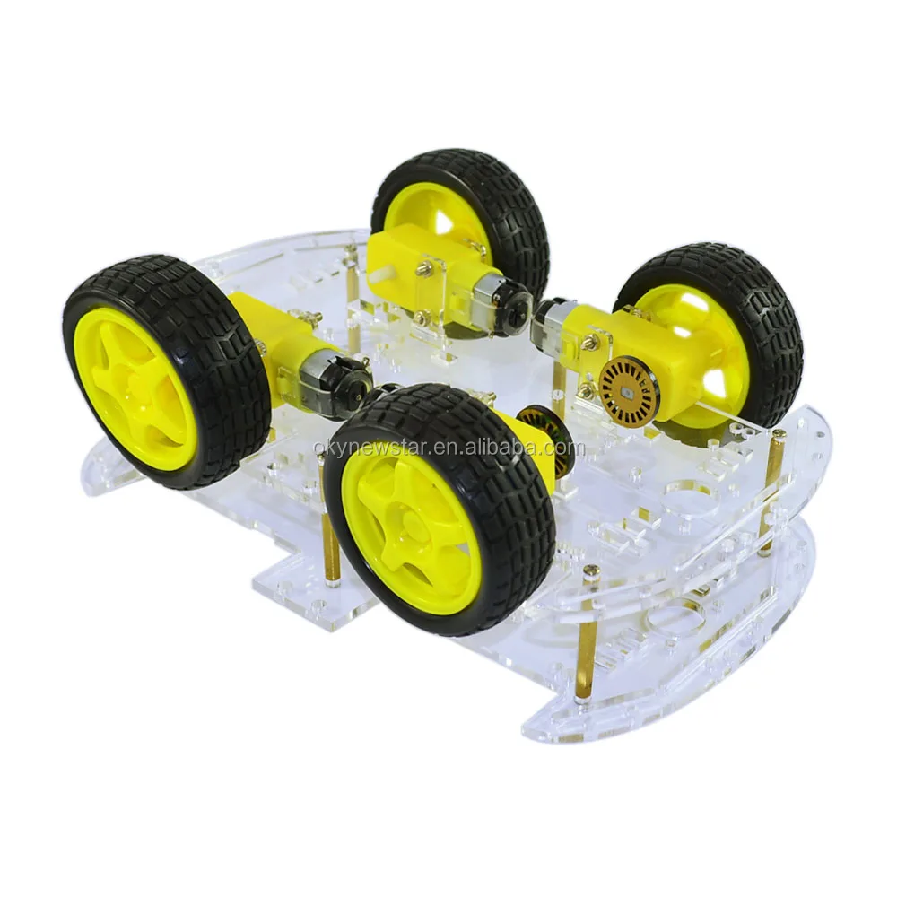 

Okystar OEM/ODM DC 6V 4WD Robot Smart Car Chassis Robot Kit