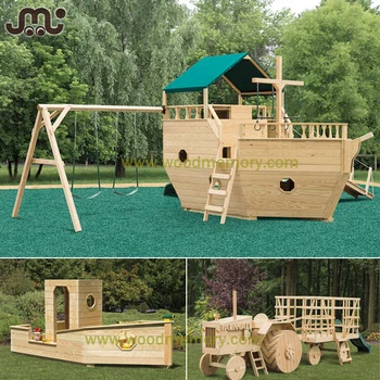 wooden play boat