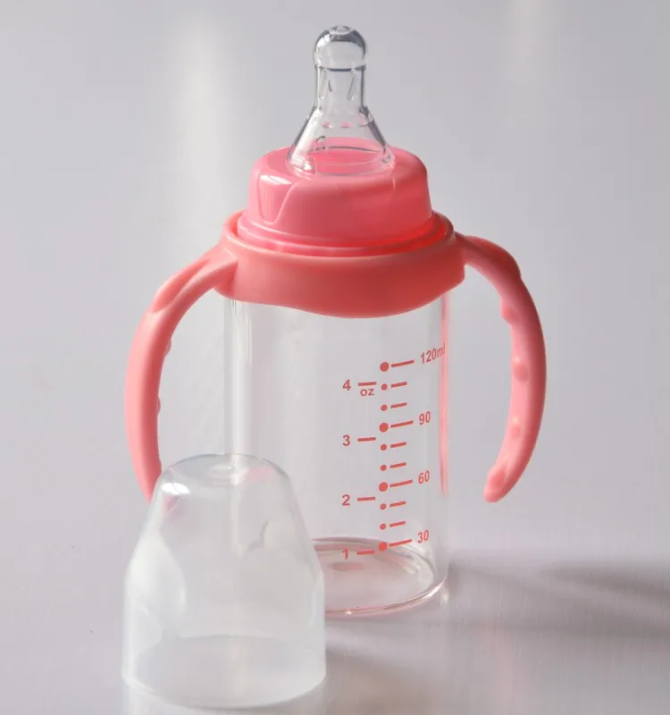 Custom Borosilicate Glass 120ml Baby Feeding Bottles/milk And Water