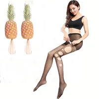 

Women's ultra-thin pantyhose arbitrary cut silk stockings anti-hook silk wearable pineapple socks