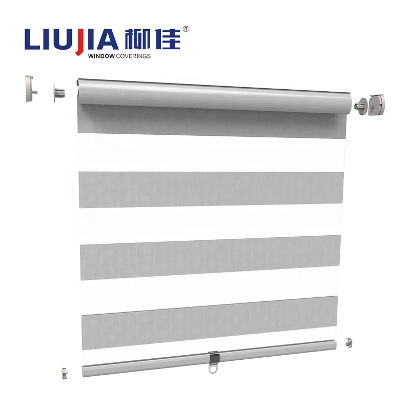 

JIAYUAN Motorized Double Zebra Roller Blinds