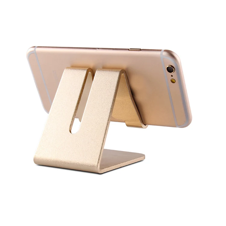 

Hot sale simple metal mobile phone stand,aluminum alloy cell phone stand, 4 colors