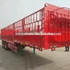 Self weight (6.2T--7T) flower cargo fence truck trailer / livestock transport semi-trailer on sale