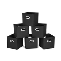 

Fashion custom printed home decorative large foldable fabric non woven storage box