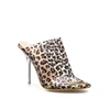 womens fashion shoes Sexy Leopard Hgh Heel Sandals PVC Clear Pumps Stilettos