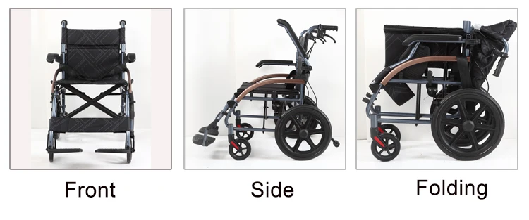 New Design Aluminum Ultra Lightweight Manual Wheelchairs for Elderly