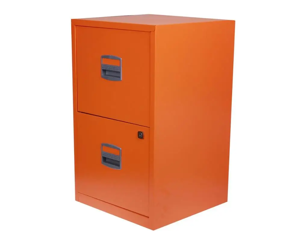 Office Furniture 2 Drawer Cabinet Orange Safe Metal Cabinet