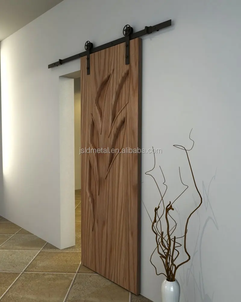 Sistem untuk kayu pintu geser gudang minyak coklat 1 3 4 