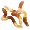 Delicious earthworm shape fruit flavor gummy candy