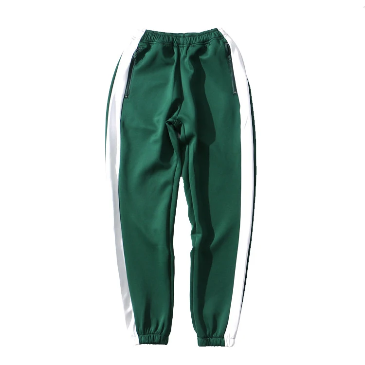 

Wholesale Custom Men Blank Side Stripe Track Jogger Pants