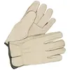 GLOVEMAN cheap Grain cowhide leather driver working gloves/safety gloves/straight thumb gloves