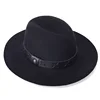 2018 new European and American style felt hat woollen pure wool British style felt hat