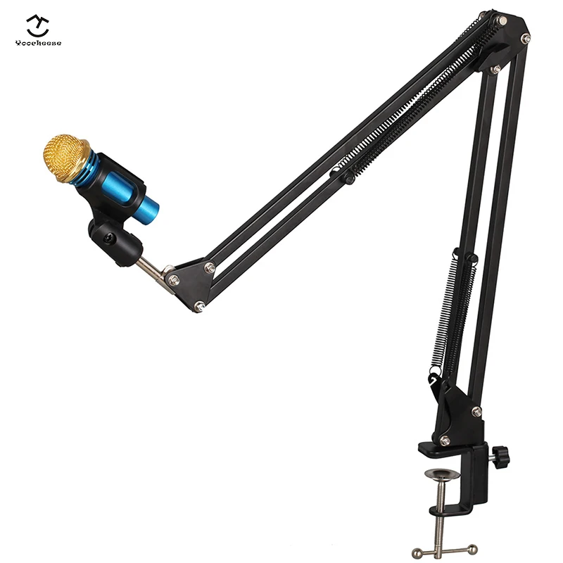 

Metal Adjustable studio Suspension Scissor Arm mic microphone booms stand, Black