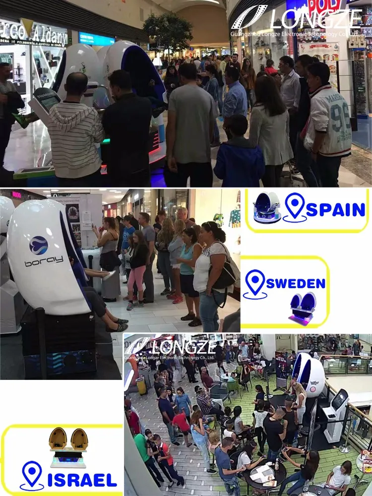 2018 TOP SALE!!!9dvr Electric 360 Seats 6d VR Chair Egg Simulator Cinema 9d Virtual Reality