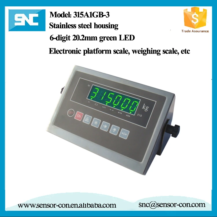 RS232 4-20mA counting scale digital weight indicator with battery
