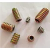 Zinc Alloy Furniture Hex Drive Head Nut Threaded ForWood Insert m5