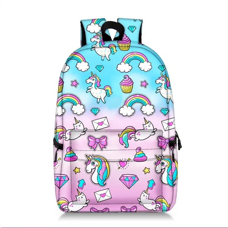 

Coolost Unicorn Backpack All Over Printed School Bagpack Bag for Girls Women Ladies Travel Bags