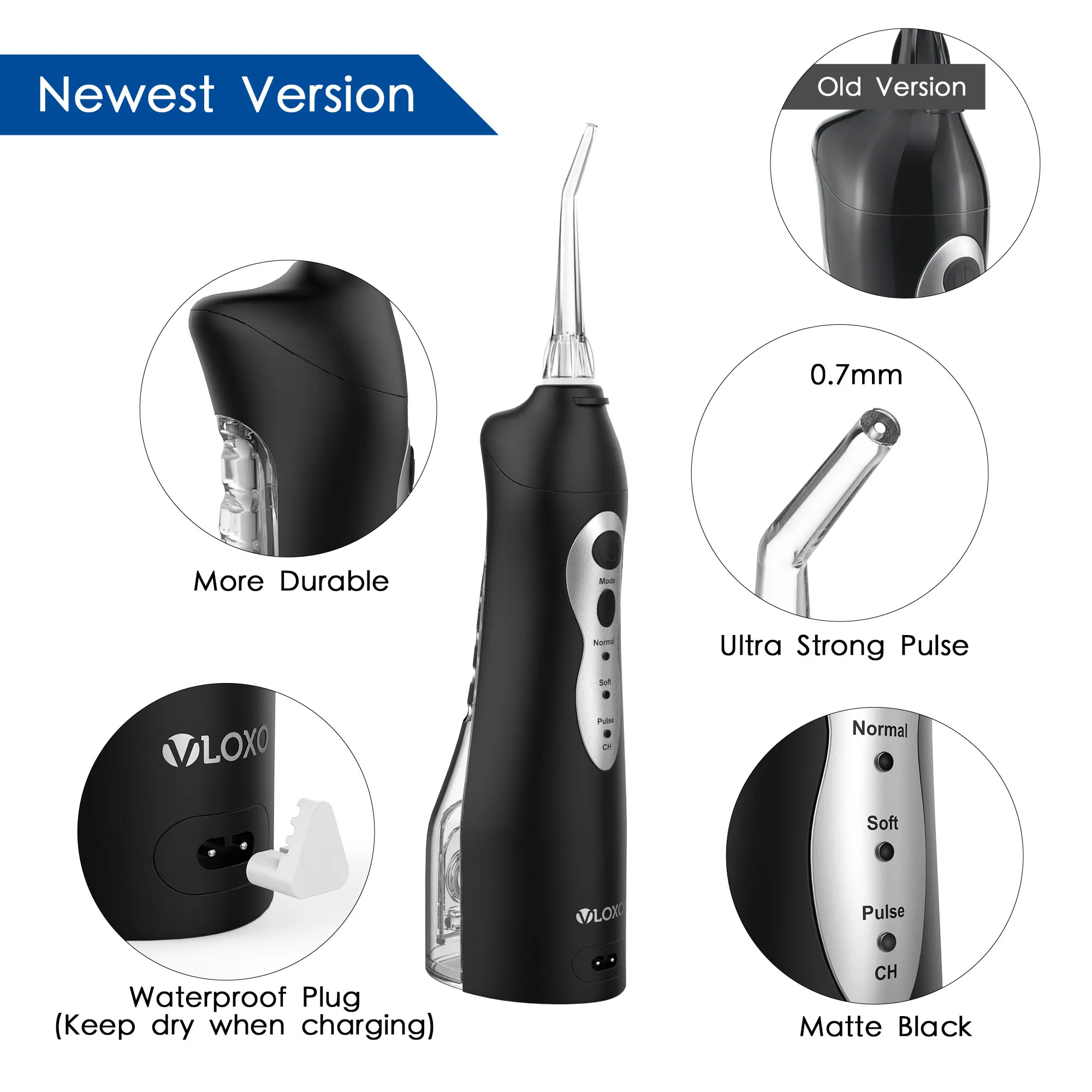 Portable wireless electric dental washing oral irrigator