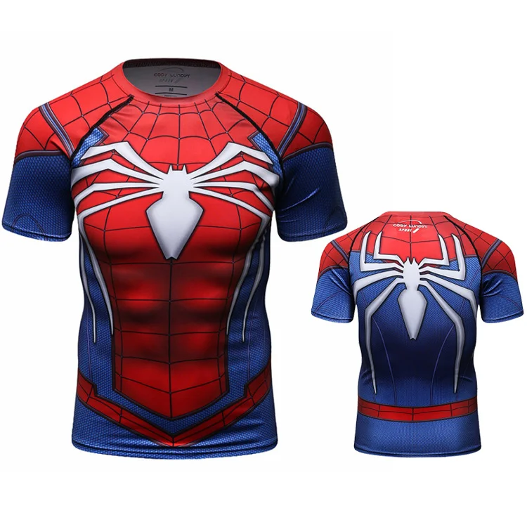 

Cody lundin muscle shirts men marvel spider man clothes t shirt, Customized color