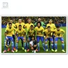 2018 Russia World Cup Brazil Team 3d Poster Printing PET 3D Poster High Definition for Football Star Poster