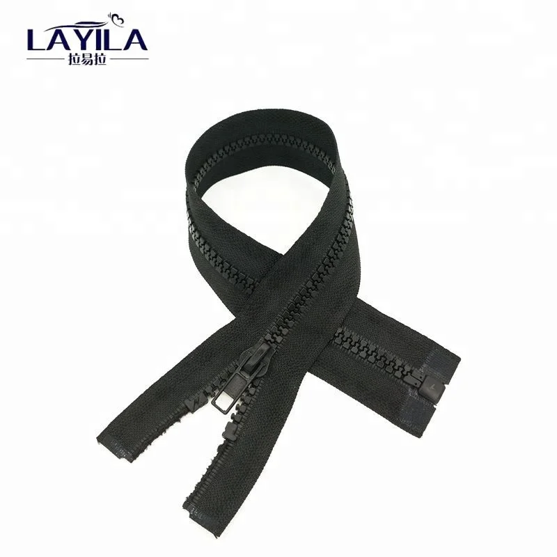 
No.5 open end black color vislon coat zipper for sale 