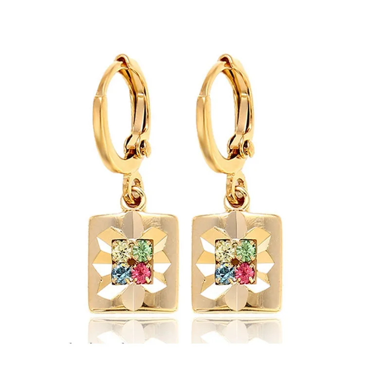 

28056 Hot sales popular 18k gold color tassel earring